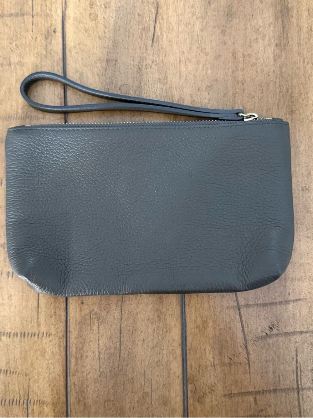 Versace Collection Medusa Grey Leather Wristlet